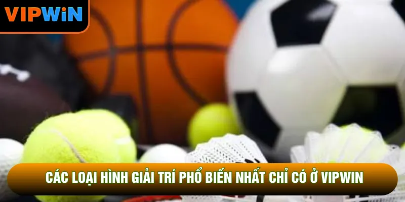 Các loại hình giải trí phổ biến nhất chỉ có ở VIPWIN