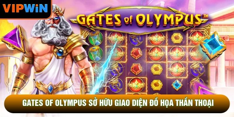 Gates of Olympus sở hữu giao diện đồ họa thần thoại